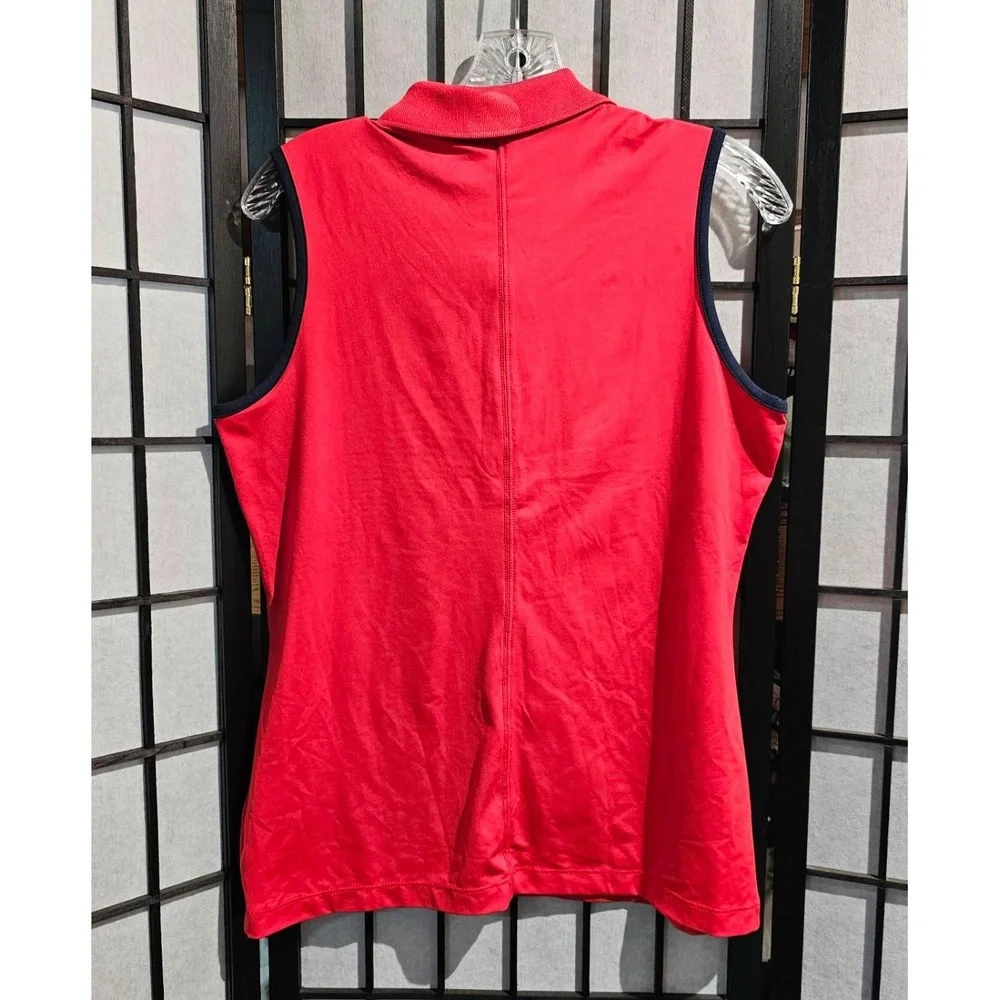 NIKE GOLF Women’s‎ Red Dri-FIT Sleeveless Polo Top Size M